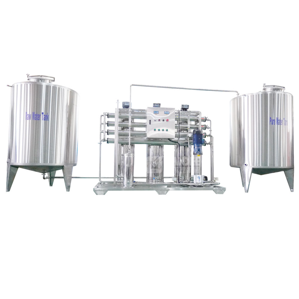 2000LPH RO water bottling treatment plant system price