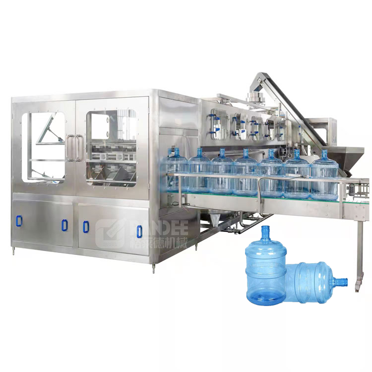 Automatic Bottled 5 Gallon Water Filling Line 5 Gallon Pure Water Washing Filling Capping Machine