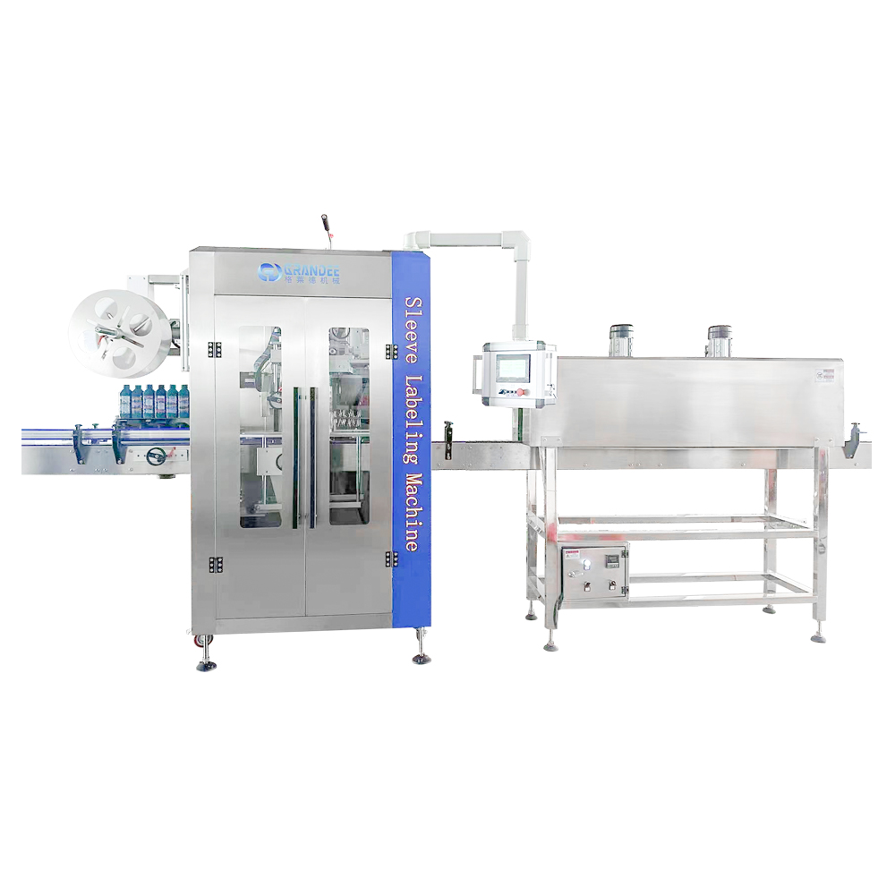 Automatic PVC Electrical Heat Or Steam Heat Shrink Tunnel Sleeve Shrink Labeling Machine 
