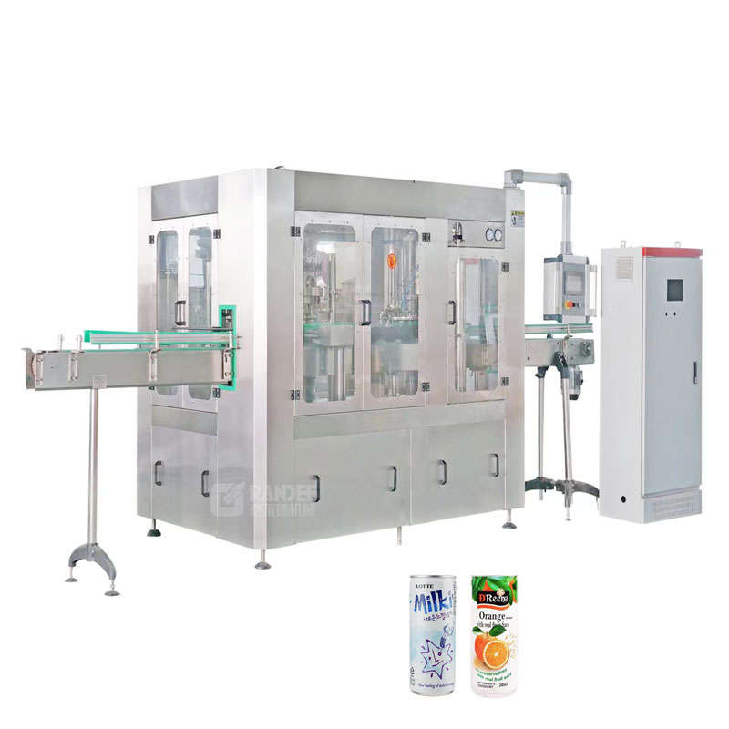 Automatic Rotary Type Beer Juice Can Filling Sealing Machine Line