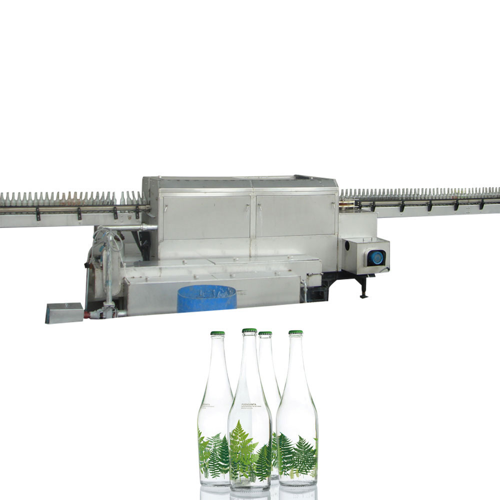 Fully Automatic 6000BPH Recycle Glass Bottle Label Remove Washing Machine