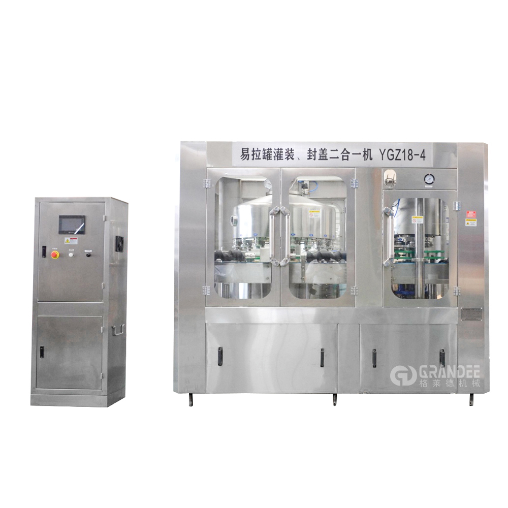 GDF18-4 2-in-1 Can Filling Sealing Machine For Production Line